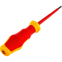 Отвертка Sturm 1040-17-SL4-100 шлиц, ДИЭЛЕКТРИЧЕСКАЯ, эрго ручка, SL4х100мм