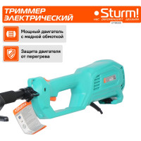 Электротриммер Sturm 1800 Вт, метал. вал, D-образная рукоятка, нож/леска GT1800D