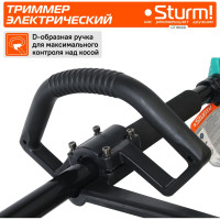 Электротриммер Sturm 1800 Вт, метал. вал, D-образная рукоятка, нож/леска GT1800D