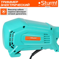 Электротриммер Sturm 1800 Вт, метал. вал, D-образная рукоятка, нож/леска GT1800D