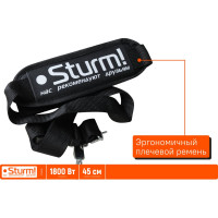 Электротриммер Sturm 1800 Вт, метал. вал, D-образная рукоятка, нож/леска GT1800D