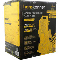 Мойка высокого давления Hanskonner 250 0Вт, 190 бар, ШВД-10м,барабан для шланга HPW9225R
