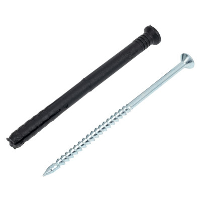 Дюбель с шурупом ВИРТУОЗ 6х80, потайной бортик, 30 шт. 280-21991