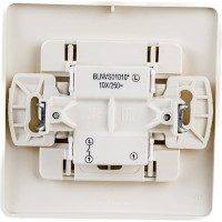 1-клавишный выключатель Systeme Electric скрытой проводки Blanca 10А IP20 1 250В бежевый BLNVS010107