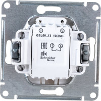 1-клавишный механизм выключателя Systeme Electric скрытой проводки Glossa 10А IP20 1а 10AX перламутр GSL000613