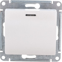 1-клавишный механизм выключателя Systeme Electric скрытой проводки Glossa 10А IP20 1а 10AX перламутр GSL000613