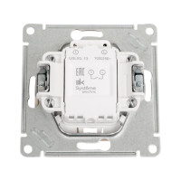 1-клавишный механизм выключателя Systeme Electric скрытой проводки Glossa 10А IP20 1а 10AX титан GSL000413
