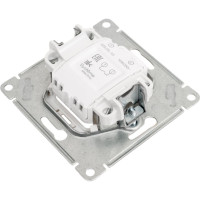 1-клавишный механизм выключателя Systeme Electric скрытой проводки Glossa 10А IP20 1а 10AX титан GSL000413