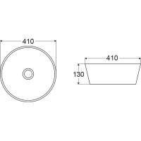 Керамическая накладная раковина BelBagno BB1315