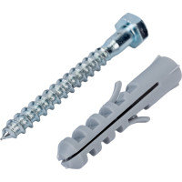 Набор для крепления ВИРТУОЗ дюбель 12х 60, шуруп 8х70 шестигранная головка, 4 шт. 00149