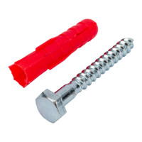 Набор для крепления ВИРТУОЗ дюбель 14х70, шуруп 10х80 шестигранная головка, 2 шт. 00453