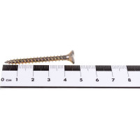 Набор для крепления ВИРТУОЗ дюбель 8x40, шуруп 5x45 потайная головка, желтый цинк, 80 шт. 550-22325