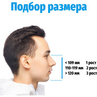 Изолирующая полумаска UNIX 2100 3 рост 102-025-0009