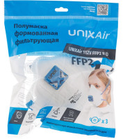 Формованная фильтрующая полумаска UNIXAir 112V FFP2 R D 3 шт. 102-044-0008