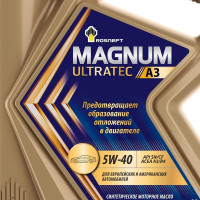 Моторное масло РОСНЕФТЬ Magnum Ultratec A3 5W-40 SN-CF синт. кан. 1 л 40816432