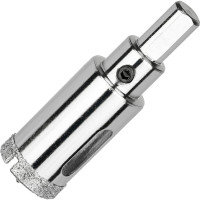 Коронка алмазная по керамограниту и керамике с центрирующим сверлом 22 мм Diamond Industrial DIDCSC022