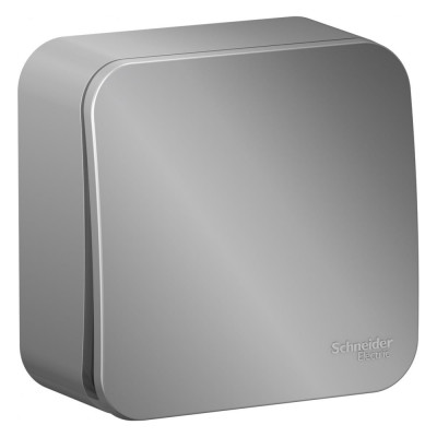1-клавишный выключатель Systeme Electric открытой проводки Blanca 10А IP20 1 250В алюминий BLNVA101013