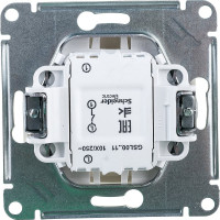 1-клавишный механизм выключателя Systeme Electric скрытой проводки Glossa 10А IP20 1 10AX платина GSL001211