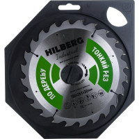 Диск пильный Hilberg Industrial Дерево Тонкий Рез 190x30x24Т HWT190
