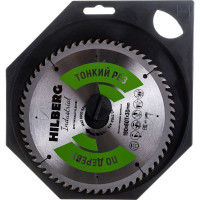 Диск пильный Hilberg Industrial Дерево Тонкий Рез 190x30x60Т HWT192