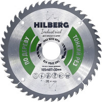 Диск пильный Hilberg Industrial Дерево Тонкий Рез 165x30x48Т HWT163
