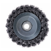 Щетка металлическая чашка (100 мм; М14; крученая проволока) для УШМ ЕРМАК 656-047
