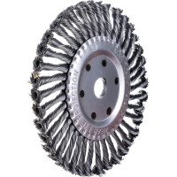 Щетка металлическая дисковая (200х22 мм; крученая проволока) для УШМ ЕРМАК 656-053