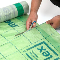 Гидро-пароизоляция Megaflex Metal Standard D ш 1.5, 70 кв.м двухслойная пленка с двумя клеевыми лентами MFMST.150.70