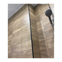 Декоративный угловой профиль ЛУКА алюминиевый 10х10 мм, 2.7 м, черный, 5 штук в упаковке УТ000031003