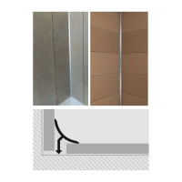 Профиль для плитки ЛУКА алюминиевый внутренний, 2.7 м, анодированный, серебро УТ000013254