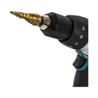 Сверло ступенчатое спиральное с кобальтовым покрытием по металлу (4-20 мм; шаг 2 мм; 3-х гран.хвост.8 мм) ПРАКТИКА 793-763