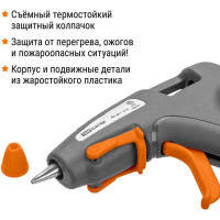 Клеевой пистолет TDM ELECTRIC КП-20-1, 7 мм, подставка,, шнур 1,3 м, 20 Вт, Т=220 С Гранит SQ1024-0303
