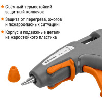 Клеевой пистолет TDM ELECTRIC КП-40-1, 7 мм, подставка,, шнур 1,3 м, 40 Вт, Т=220 С Гранит SQ1024-0304
