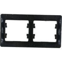 2-местная горизонтальная рамка Systeme Electric Glossa графит GSL001302