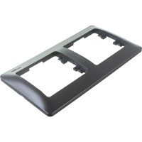 2-местная горизонтальная рамка Systeme Electric Glossa графит GSL001302