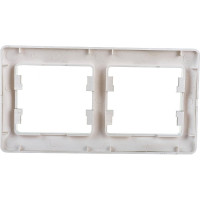 2-местная горизонтальная рамка Systeme Electric Glossa платина GSL001202