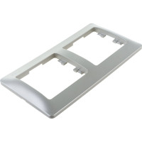 2-местная горизонтальная рамка Systeme Electric Glossa платина GSL001202