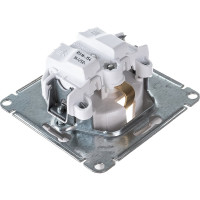 1-местный механизм розетки Systeme Electric скрытой проводки W59 16А IP20 с заземлением без защитных шторок белый RS16-154-1-86