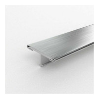 Профиль ЛУКА т-образный из нержавеющей стали 21.7 мм, 2.7 м, сатинированный УТ000040602