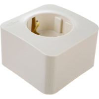 1-местная розетка Systeme Electric открытой проводки Blanca 16А IP20 250В с заземлением бежевая BLNRA010117