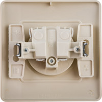 1-местная розетка Systeme Electric скрытой проводки Blanca 16А IP20 250В без заземления без защитных шторок бежевый BLNRS000017