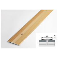 Порог прямой алюминиевый (37 мм; 0.9 м; декоративный; бук натуральный) Лука 00000001466