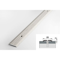 Порог прямой алюминиевый (25 мм; 0.9 м; декоративный; дуб Арктик) Лука УТ000001341