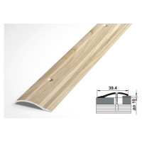 Порог разноуровневый алюминиевый (39.4 мм; 0.9 м; декоративный; дуб шато) Лука УТ000025864