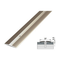 Порог прямой алюминиевый (37 мм; 0.9 м; анодированный; шампань) Лука УТ000023278