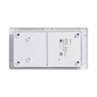 Комбинированный блок розетка + 2-клавишный выключатель Systeme Electric GLOSSA белый GSL000172