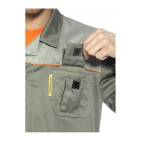 Халат СОЮЗСПЕЦОДЕЖДА Профессионал темно-серый/светло-серый, р. 48-50/рост 170-176 2140024501010