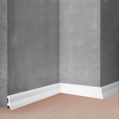 Напольный плинтус Stenopol 42х21х2000 мм под покраску C7230