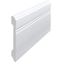 Напольный плинтус Stenopol 107х12х2000 мм под покраску C7105