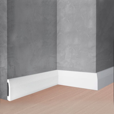 Напольный плинтус Stenopol 70х15х2000 мм УПАК под покраску C7125